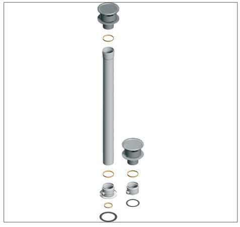 boiler Split flue pipe system;