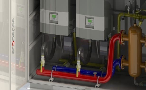 External Gas Boiler Larger Sizes, External floor standing condensing gas boiler,large external gas boiler