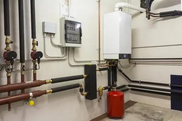 System boiler fitted with an external expansion vessel; ideal evomax ;boiler repair