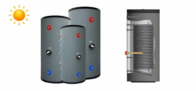 Indirect hot water cylinders for solar heating systems from Flexiheat UK